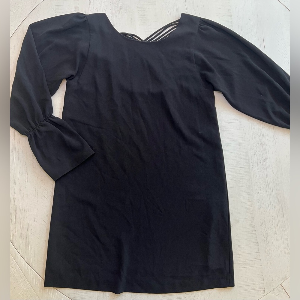Felicity & Coco Black Long Bell Sleeve Dress